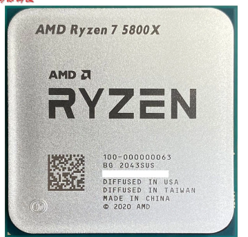 AMD-procesador de CPU AMD Ryzen 7 5800X R7 5800X 3,8 GHz, ocho núcleos, 16 hilos, 7NM L3 = 32M, 100-000000063 Socket AM4 ► Photo 1/1