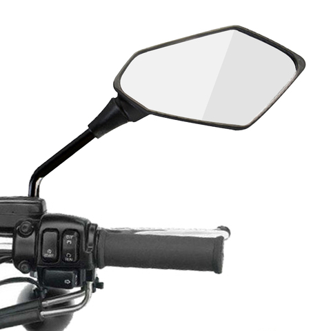 2Pcs/Pair Motorcycle Rearview Mirror Scooter E-Bike Rearview Mirrors Electrombile Back Side Convex Mirror 8mm 10mm Carbon Fiber ► Photo 1/6