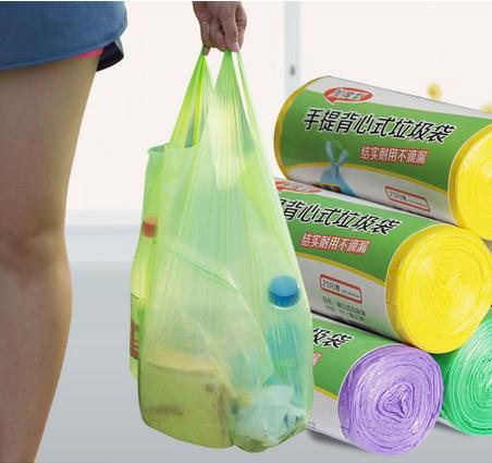 Degradable Thicken bucket Trash Can Portable 30pcs/roll garbage bags rubbish garbage disposal kitchen sink trash Vest Type ► Photo 1/5