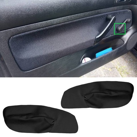 For VW Golf 4 MK4 1998 - 2005 only for 2 doors Car Microfiber Leather Manual Control Window Front Door Armrest Panel Cover Trim ► Photo 1/6
