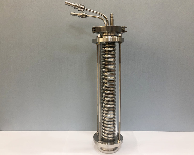 Clamp Stainless Steel Condenser Dephlegmator Dimroth Reflux Distiller Condenser 