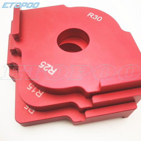 3pcs/set Woodworking Trimming Radius Jig Router Templates Aluminium Alloy Radius Corners R5 R10 R15 R20 R25 R30 R35 R40 T10 T25 ► Photo 1/6