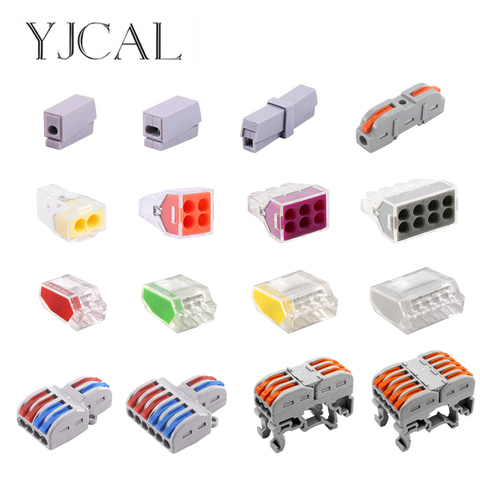 Wire Connector Push-in Terminal Electrico Block Compact Wiring Splicing Conector Eletrico Universal Electrician Tool Set China ► Photo 1/6