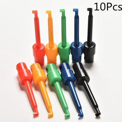 10pcs Mini Multimeter Lead Wire Kit Testing Hook Clip Grabber Test Probe SMT/SMD For Cell Phone Electronic Products ► Photo 1/6
