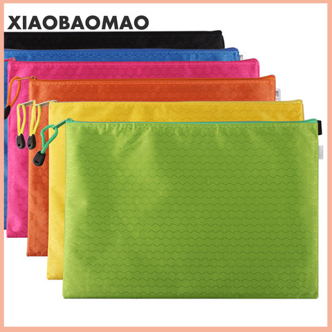 Canvas B8 A6 A5 B5 A4 B4 A3 Zipper Bags Colorful Document Pouch File Bag File Folder Stationery School Words Filing Production ► Photo 1/6