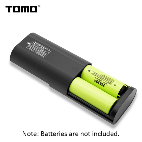 TOMO A2 Power Bank 2 * 26650 Lithium Battery Charger LCD Display Screen Micro USB Input Dual Output DIY Portable Battery Box ► Photo 1/6