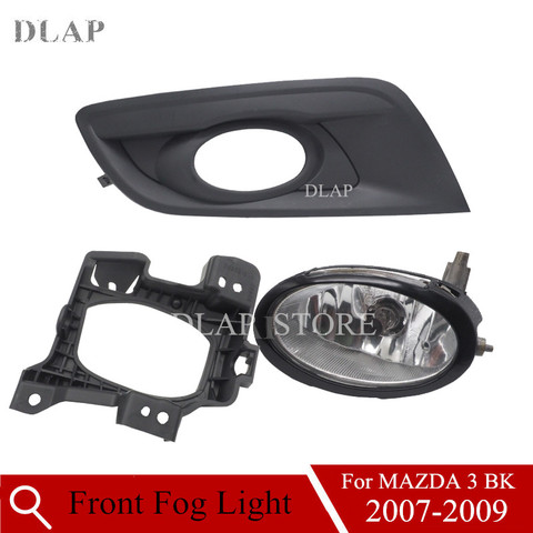 Car Fromt Bumper Fog Light Fog Lamp For MAZDA 3 BK 2007 2008 2009 Front Foglight Fog Lamp Cover Fog Light Support Bracket ► Photo 1/6