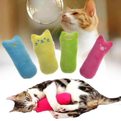 Teeth Grinding Catnip Toys Funny Interactive Plush Cat Toy Pet Kitten Chewing Vocal Toy Claws Thumb Bite Cat mint For Cats ► Photo 1/6