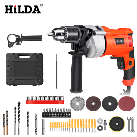 HILDA Impact electric drill Electric Rotary Hammer with BMC and 5pcs Accessories Impact Drill Power Drill Electric Drill ► Photo 1/6
