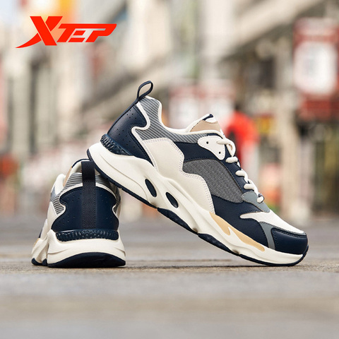 Xtep Men Chunky Sneakers Shoes Autumn Mesh Lightweight Breathable Casual Fashion Thick Bottom Old Shoes 881219329808 ► Photo 1/6