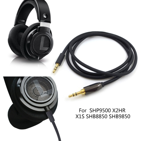 Replacement 3.5mm Stereo Headphone Audio- Cable For Philips SHP9500 X2HR X1S R9CB ► Photo 1/6