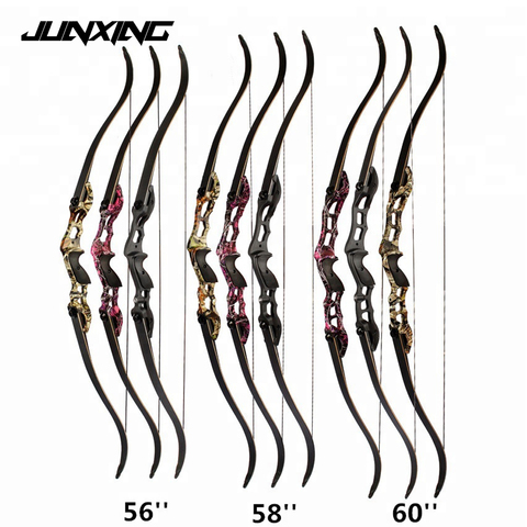 JUNXING F185 Hunting Bow with 17/19/21 Inches Riser 3 Color 30-50lbs 56/58/60 Inches Aluminum Alloy for Archery Hunting Shooting ► Photo 1/6