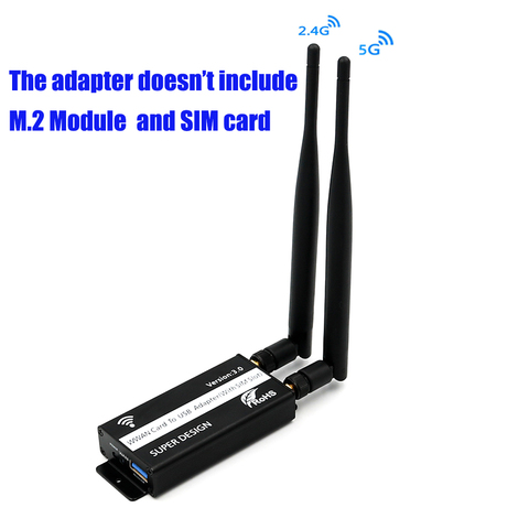 For EM12-G EM7565 EM7511 L860-GL L850-GL M.2 Wifi Adapter Wireless USB Wifi Adapter Wi Fi NGFF M.2 to USB 3.0 SIM Card Slot ► Photo 1/6