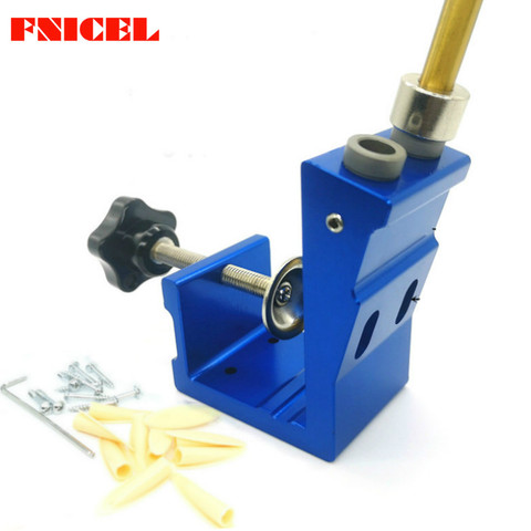 9mm Pocket Hole Puncher jig kit Mini Style Pocket Hole Jig Kit For Wood Working Step Drill Bit Set Woodworking Tools ► Photo 1/6