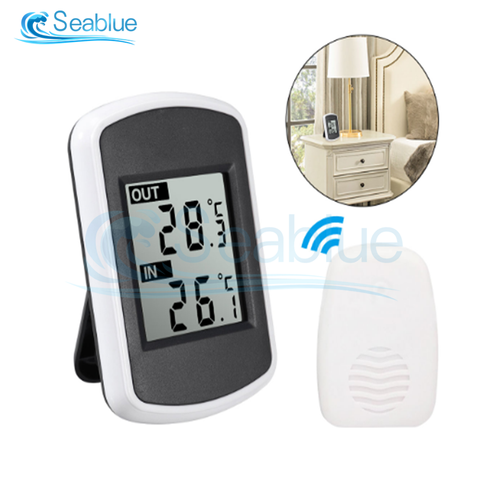 433MHz LCD Digital Wireless Transmission Temperature Humidity Meter Indoor Outdoor Temperature Sensor Hygrometer For Home Office ► Photo 1/6