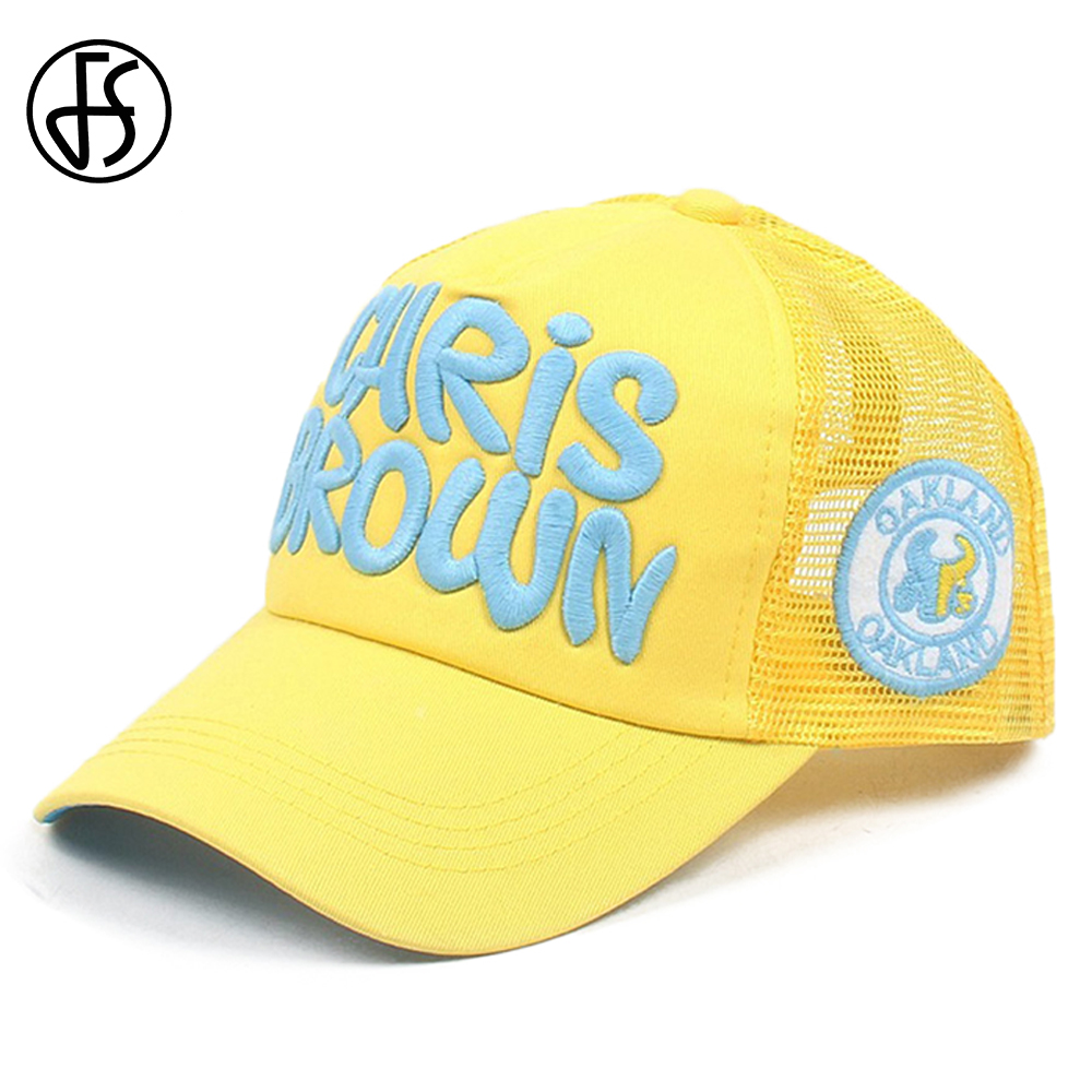 Fs 21 Trendy Yellow Pink Baseball Cap Mesh Trucker Hats For Women Men Letter Streetwear Snapback Hip Hop Hat Gorras Hombre Price History Review Aliexpress Seller Fs Scarves Store Alitools Io