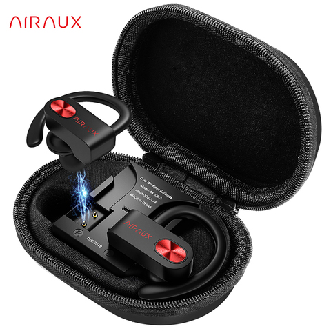 BlitzWolf AIRAUX UM2 TWS Sport Earphones Firm Fit Headset Wireless bluetooth Earphone HIFI Handsfree Headphone IPX5 Waterproof ► Photo 1/6