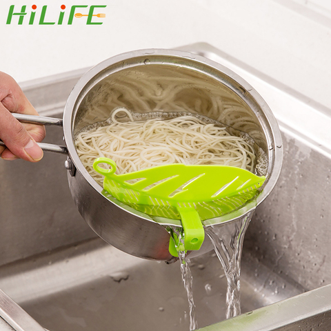 OLOEY Rice Wash Filtering Baffle Sieve Beans Peas Washing Filter Drain Board Snap-type Leaf Shape Rice Cleaning Strainer Gadget ► Photo 1/6