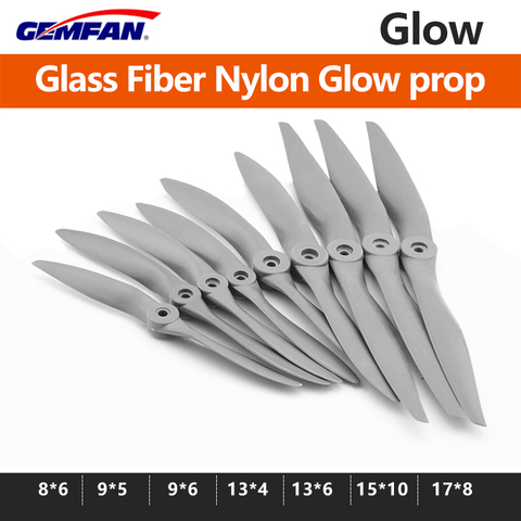 1pcs GEMFAN Glass Fiber Nylon Glow  Propellers 8X6/9X5/9X6/13X4/15X10/17X8  for DIY RC Models/  Level Engines Spare Parts ► Photo 1/5