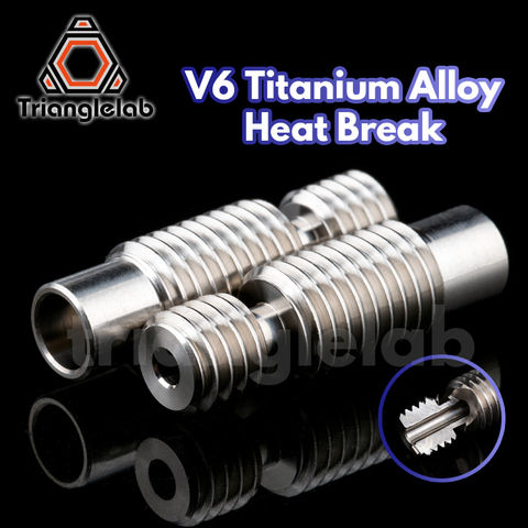 trianglelab NEW high quality GRADE5 V6 titanium alloy heat break for E3D V6 HOTEND heater block 1.75MM Filament Smooth ► Photo 1/4