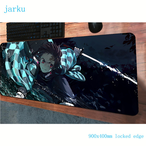 Demon Slayer pad mouse computer gamer mouse pad 900x400x3mm padmouse  Agatsuma Zenitsu mousepad ergonomic gadget office desk mats - Price history  & Review, AliExpress Seller - JARKU Official Store