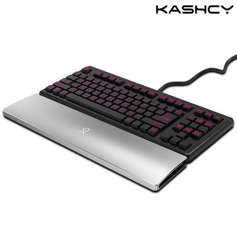 Kashcy metallic aluminium alloy palm rest for Ergonomic Gaming Mechanical Keyboard wrist support pad , 87 104 108keys ► Photo 1/6