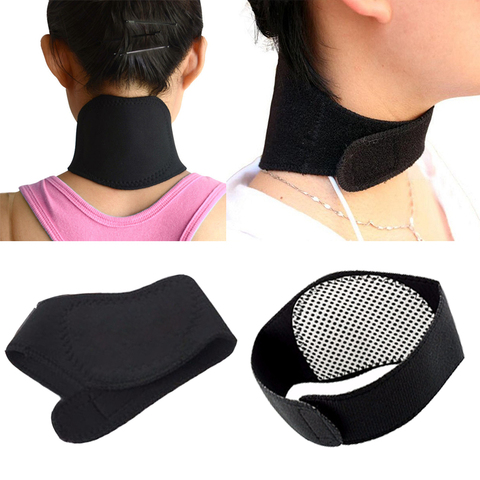 1 Pc Self-heating Tourmaline Neck Magnetic Therapy Support Tourmaline Belt Wrap Brace Pain Relief Cervical Vertebra Protection ► Photo 1/5