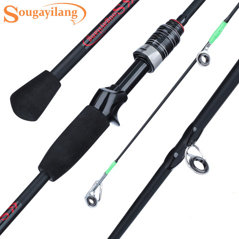 Sougayilang L Power 1.8M High Quality Fishing Rod Strong X-Shaped Carbon Portable Guide 3 Sections Spinning Casting Rod Carp ► Photo 1/6