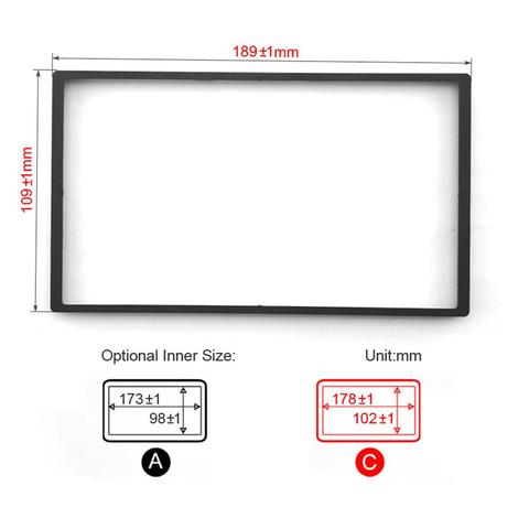 Car 2Din Radio Stereo Fascia Panel Frame Adaptor Fitting Kit for Honda Fit (Jazz) 1.3L 2007-2013 Installation Fitting Trim Kit ► Photo 1/5