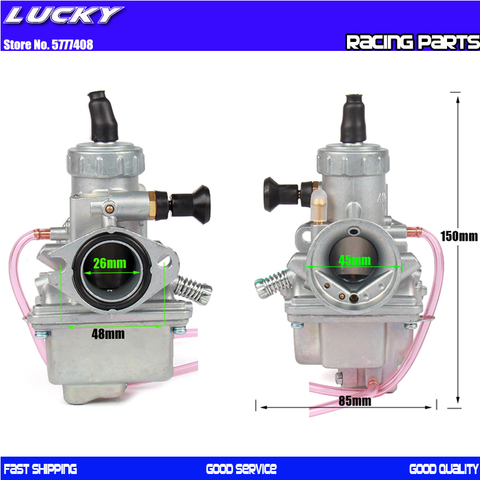 MOLKT Carburetor 26mm Carb for 125cc 140cc Pit Dirt Bike ATV Quad PZ26 Performance Carburetor ► Photo 1/6