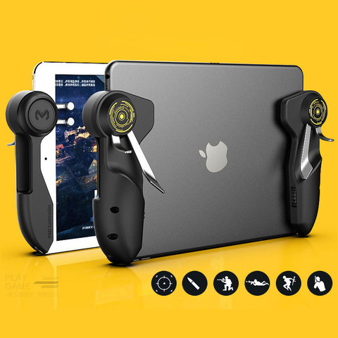 Mobile PUBG Game Controller For Ipad Tablet Six Finger Game Joystick Handle Aim Button L1R1 Shooter Gamepad Trigger ► Photo 1/6