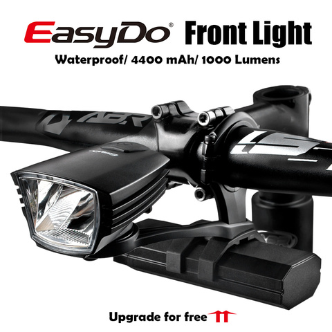 EasyDo Advanced Bike Head Front LED Light Smart Induction USB 10W Lamp LED 4400mAh For Outdoor Cycling Upgrade For Free ► Photo 1/6