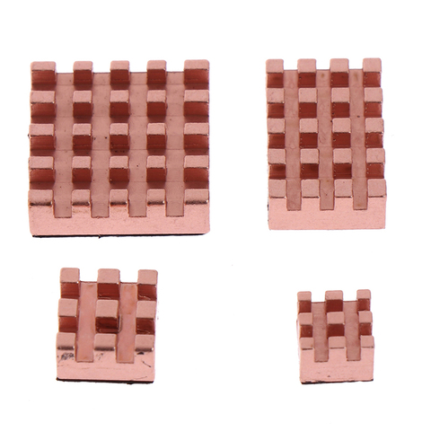 4pcs/set Metal Copper Heatsink Passive Cooling Pad Radiator for Raspberry Pi 4B ► Photo 1/1