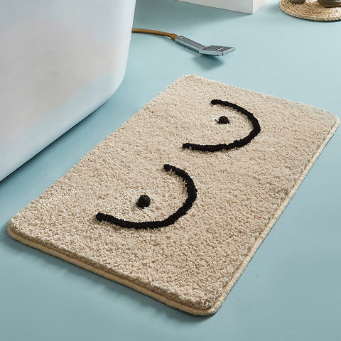 Fluffy Bathmat Funny Letters Bathroom Rug Bath Tub Side Carpet Function Entrance Mats Floor Mat Anti Slip Rugs Home Decor ► Photo 1/6