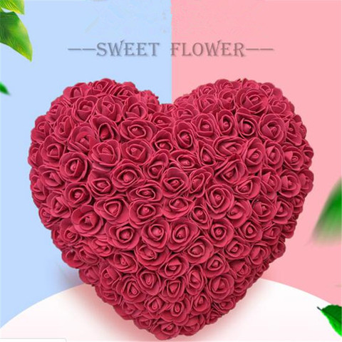 25/35cm Heart Roses Artificial Flowers Home Wedding Festival DIY Wedding Decoration Gift s Valentine's Romantic Artificial Rose ► Photo 1/1