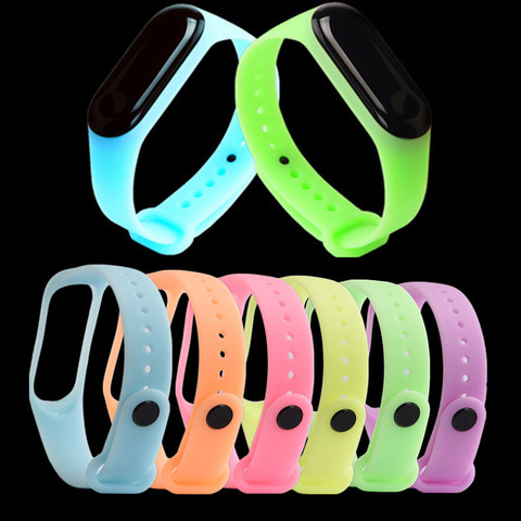 YAYUU Wrist Strap For Xiaomi Mi Band 5 4 Watch Strap Luminous Bracelet For Mi band 4 Night Light Replacement Wristband ► Photo 1/6