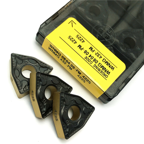 Carbide Inserts WNMG080404 PM 4225 Lathe Tools High Quality External Turning Tool CNC Cutting Tools WNMG 080404 turning insert ► Photo 1/6