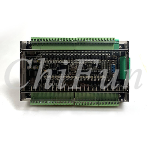 PLC industrial control board FX1N FX2N FX3U-48MT 6AD 2DA 24 input 24 Transistor output RS485 RTC CAN extension with shell ► Photo 1/6