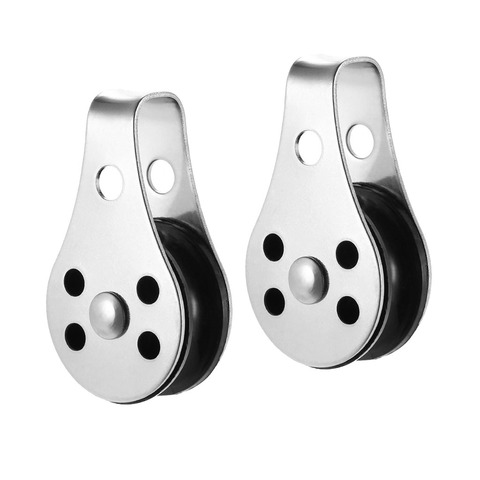 2pcs Marine Grade 316 Stainless Steel Block Tackle Pulley Boat Nautical Tool ► Photo 1/6