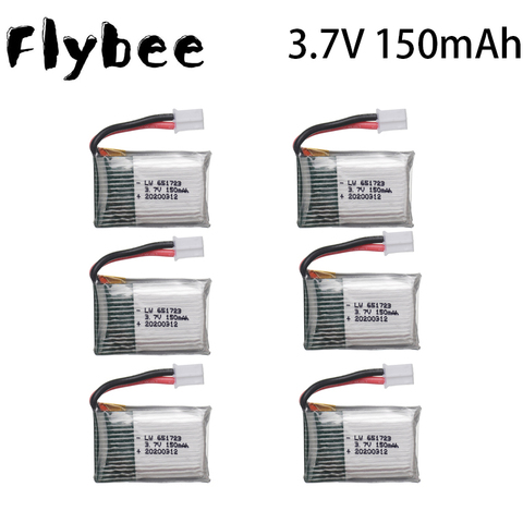 3.7V 150mAh lipo battery For H36 E010 E011 E012 E013 Furibee F36 RC Quadcopter Parts Li-po Battery 3.7 150 651723 1-10Pcs ► Photo 1/6