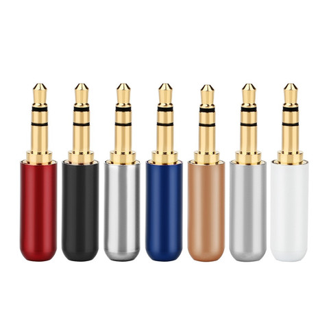 3.5mm Male Plug 3/4 Poles Gold-Plated Audio Jack Hifi Headphone Connector Minijack Solder Earphone Repair Cable AUX 3.5 Adapter ► Photo 1/6