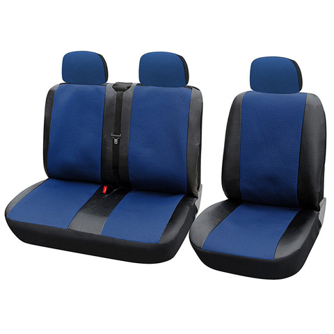 1+2 Seat Covers Car Seat Cover for Transporter/Van Universal Fit with Artificial Leather Truck Interior Accessories Blue 3pcs ► Photo 1/6