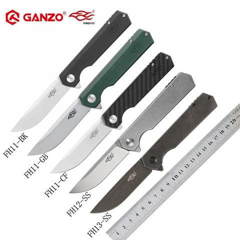 Ganzo Firebird FH13 FH11 folding knife 60HRC D2 blade All Steel Handle Folding knife outdoor Survival Pocket Knife tactical edc ► Photo 1/6