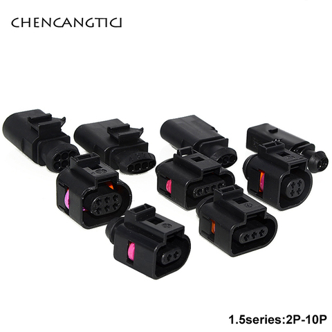 1 set pc 2 3 4 5 6 8 10 pin way 1.5 series VW automotive coil Extension adapter electrical wire connector horn plug 1J0973702 ► Photo 1/6