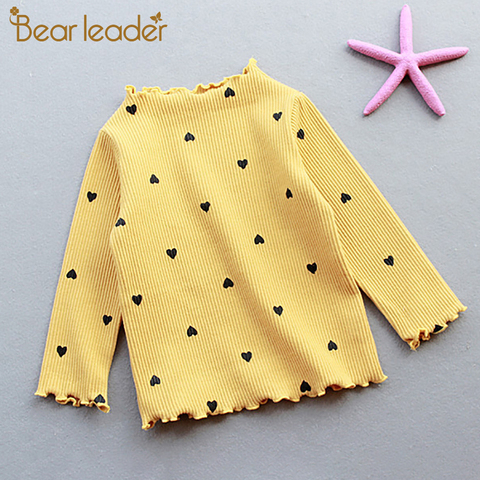 Bear Leader Girls Lovely Heart Print Sweaters 2022 New Autumn Kids Baby Cute Pattern Clothing Fashion Clothes Casual Outfits ► Photo 1/6