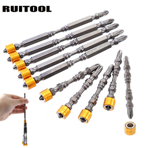 NEW 10pcs 65mm/110mm Screwdriver Bit Set Phillips Head PH2 Magnetic Bits 1/4'' Hex Shank D1 Steel For Electric Screw Driver ► Photo 1/5