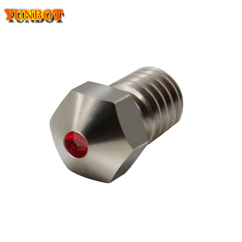 Titanium Alloy  E3D Sapphire / Ruby Nozzle V6 1.75mm Nozzles 0.4mm High Temperature For PETG ABS PET PEEK NYLON 3D printer parts ► Photo 1/6