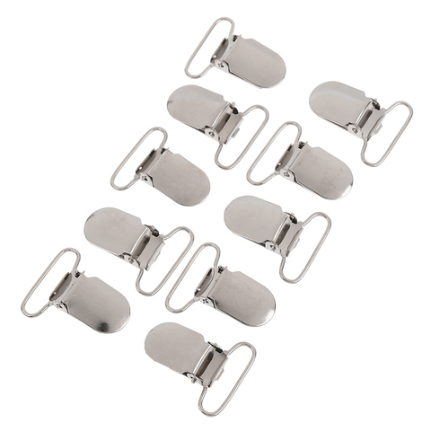 10pcs/Lot Metal Hook Pacifier Suspender Clips 25mm for Jacket Clothes Sewing Accessories ► Photo 1/6