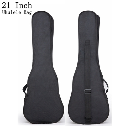 21 Inch Black Portable Ukulele Bag Soft Case Monolayer Bag Single Shoulder Backpack Padded for Outdoor Playing ► Photo 1/6