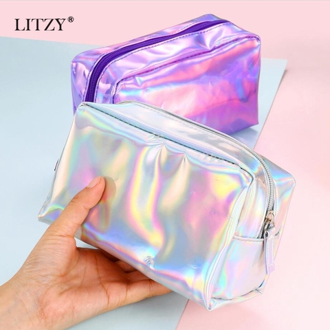 Holographic Laser Pencil Case For Girls School Pencil Bag Super Shiny big  Pencil Box Stationery Pouch Office School Supplies - Price history & Review, AliExpress Seller - LITZY . Store